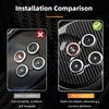 Carbon Fiber Car Gear Shift Button Switch Cover Sticker For Fiat 500 Abarth 595 695 12-23 Auto Interior Decoration Accessories
