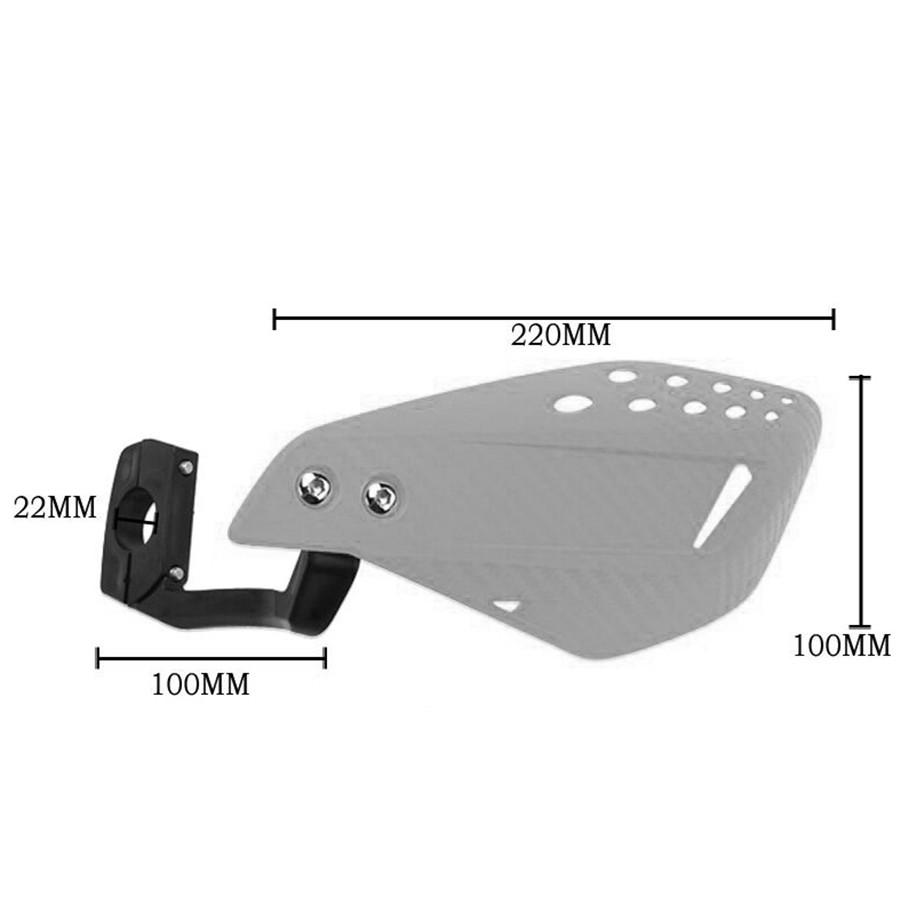 2Pcs 7/8" Motorcycle Handlebar Hand Guard Shield Crash Falling Protector Plastic