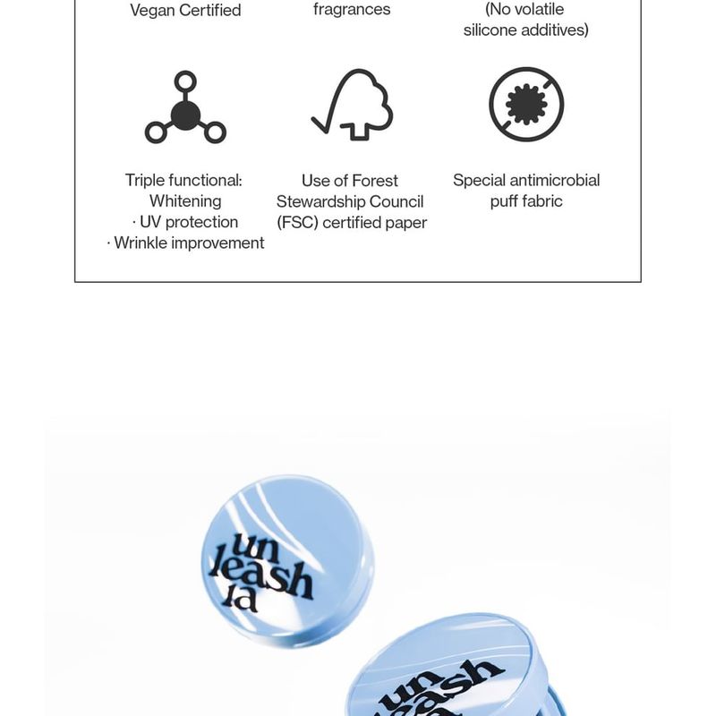 UNLEASHIA Babe Skin Baby Blue Cushion Сменный блок Re-Feel - 8 цветов