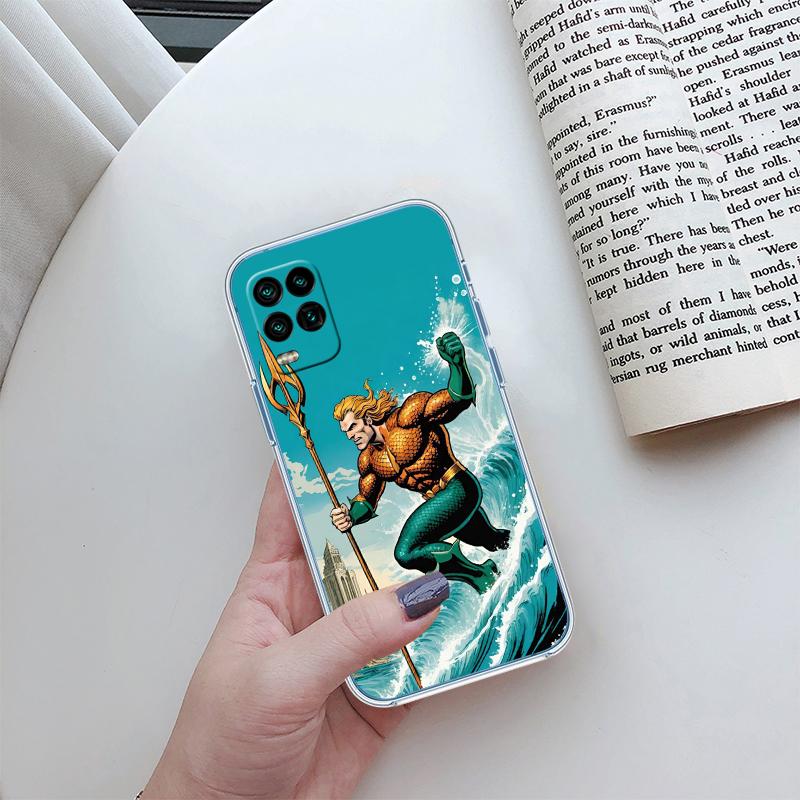 Aquaman Transparent Phone Case for Motorola Moto G7 G8 G9 G84 G85 G73 G24 G15 Z2 Play Power Plus