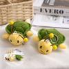 Cartoon Plush Turtle Bee Doll Pendant Key Chains Cute Can Be Split Turtle Bee Plush Doll Bag Pendants Car Key Ring Ornaments