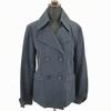 MAX&Co./100% Cotton Short Pea Coat/42/Women’s M/Navy/Center Vent/Simple Design(USED)