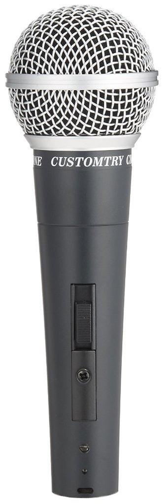 CUSTOMTRY Dynamic Microphone KC Gooseneck Fixed Tabletop Microphone Stand Set Black & (CM-2000 Black) + MDS-4/BK