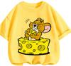 Youth Street Trend Tom And Jerry Tee Summer Soft Casual Round Neck Short Sleeve Children Clothing