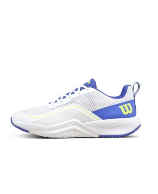 Теннисные кроссовки Wilson WRS336730U075 RUSH PRO LITE Белый/Ампаро Синий/Безопасный Желтый 25.5 см