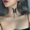 Sexy Fashion Accessories Trendy Club White Black Lace Women Choker Butterfly Necklace Party Jewelry