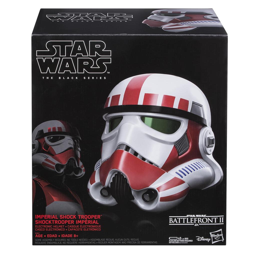 Hasbro Star Wars STAR WARS Black Series Star Wars Battlefront II Imperial Shock Trooper Премиум Электронный Шлем E2817 Оригинальный Продукт