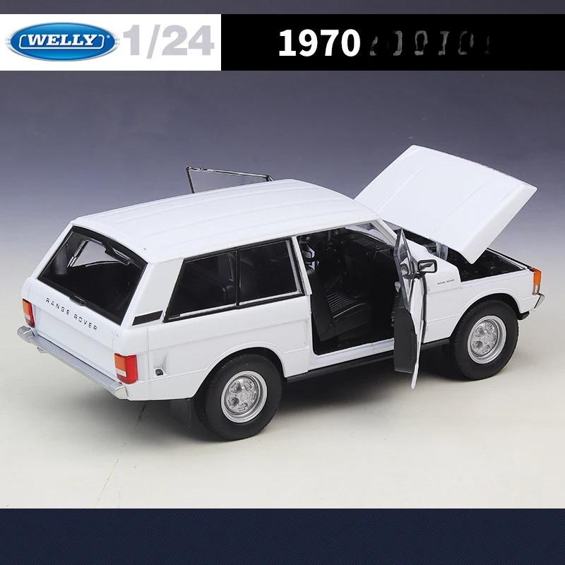 Welly 1/24 1970 Land Rover Range Rover Off-Road Vehicle Alloy Scale Car Model Diecast Metal Collection Children Toy Car Vehicles
