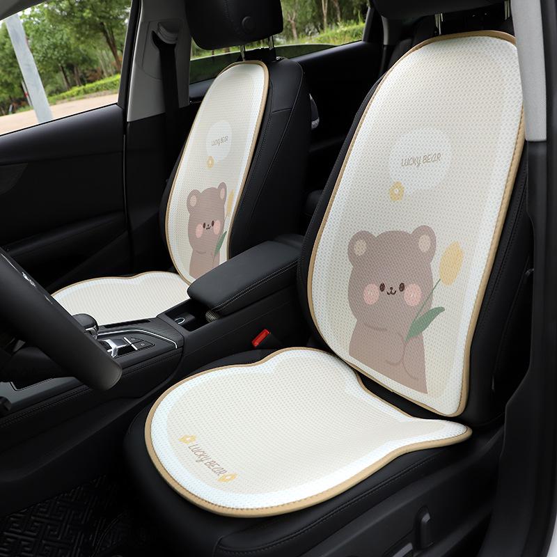 Универсальная подушка для автомобильного сиденья Tulip Little Bear — мультяшная, симпатичная, нескользящая и удобная для всех сезонов.