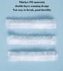 100 шт. Пластиковые водонепроницаемые прозрачные шапочки для волос, шапочки для душа, многоцелевые, утолщающие, эластичные, для ванны, для домашнего салона, портативного использования