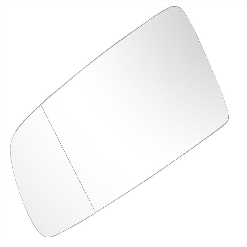 Чистое боковое зеркало заднего вида с подогревом, стеклянный обогреватель, противотуманное, размораживающее, дверное, крыло, зеркало для BMW E60 E61 2003-2010, E63 E64