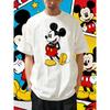 202526 Летний Дисней Микки Маус Мультфильм Ретро Анимация 100% Хлопок Печатная Футболка Мальчики и Девочки Повседневная Спорт Семья