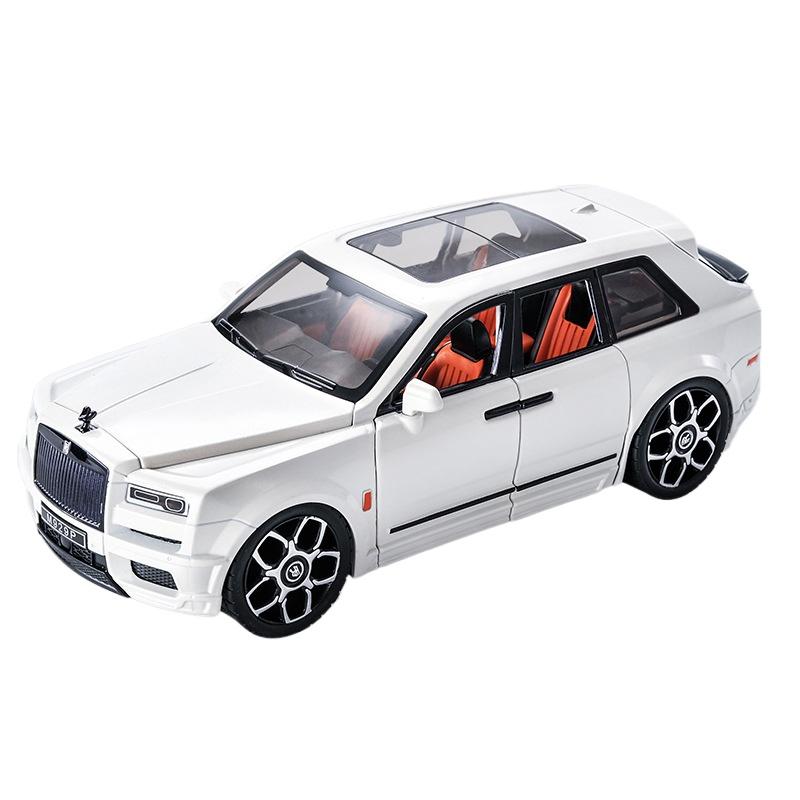 1/20 Внедорожник Rolls Royce Cullinan Модель автомобиля из сплава Звук и свет Симуляция Украшение автомобиля Коллекция Детская игрушка Подарок