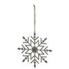 Hill Interiors Rustic Snowflake Christmas Hanging Decoration