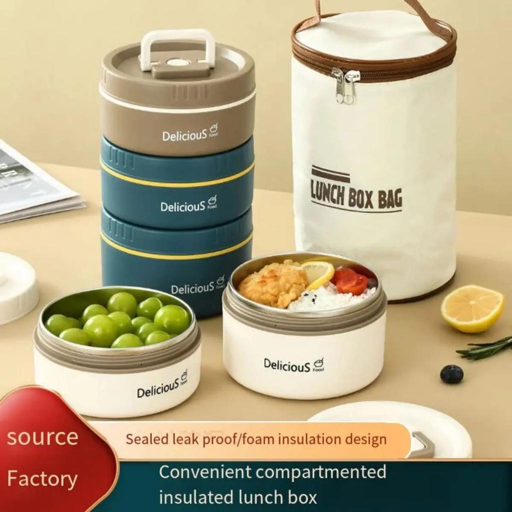 Долговечный изолированный ланч-бокс можно носить с собой офисным работникам, а студенческий ланч-бокс можно разогревать в микроволновке.