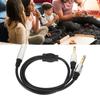 1.6ft 6.35mm Female to 2 Male Cable Plug and Play Speaker Y Extension Cable  Audio Equipment