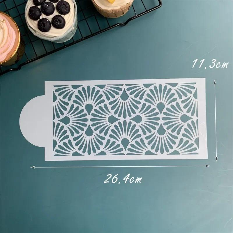 Сетка для помадки, штампы для торта, трафареты, тиснение, инструмент для украшения, пластиковая распылительная форма, свадебное печенье, шоколадный рисунок, живопись