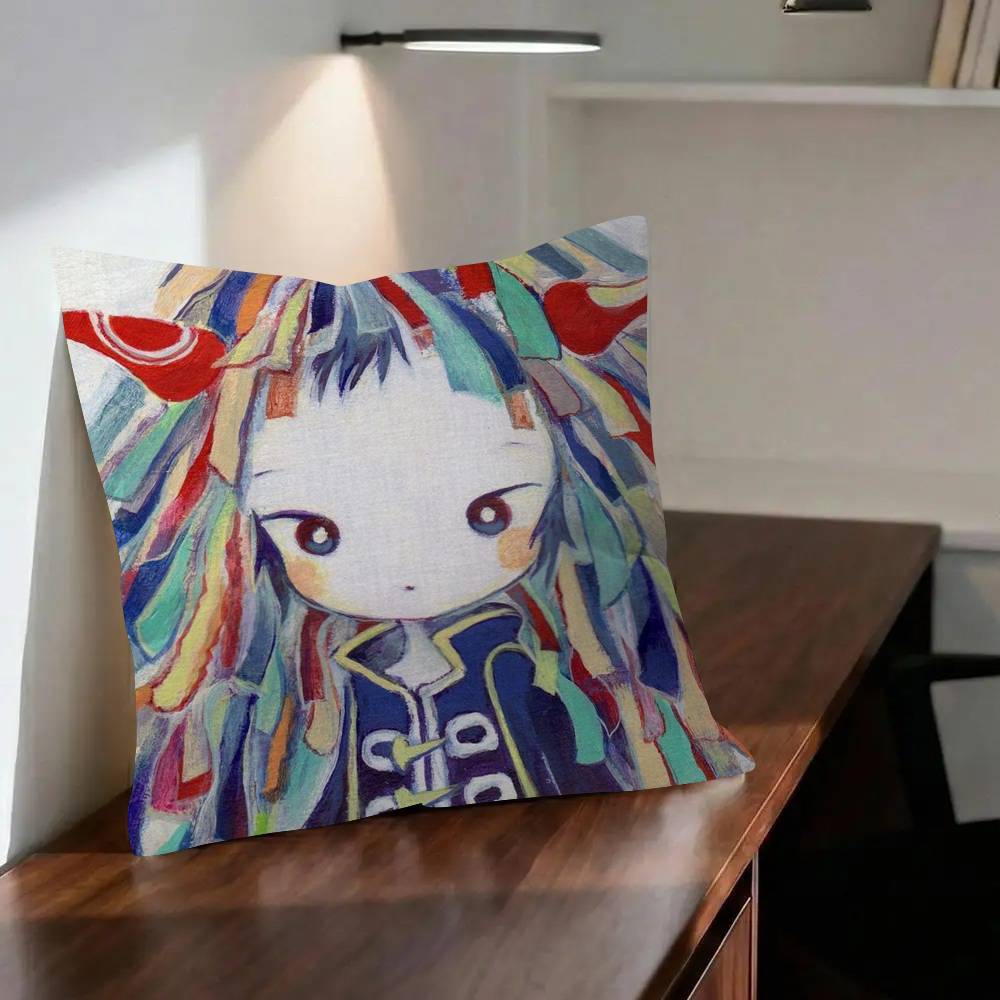 ANIME K-Kikuos Art Album Maple Design Cushion Cover Happy Autumn Harvest decor Holiday Decorati Pillow Cover