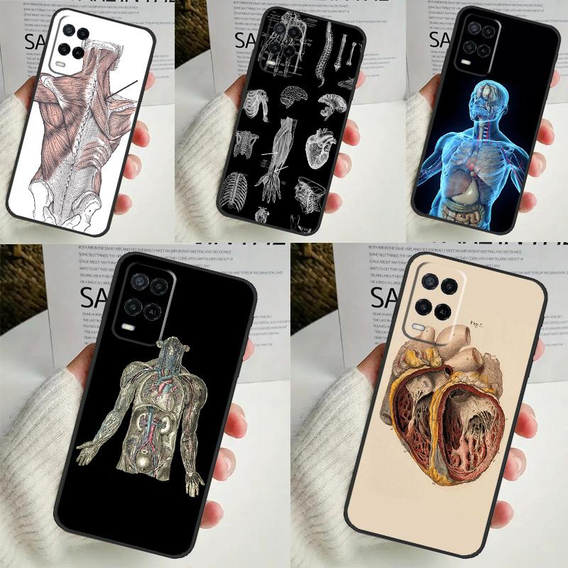 Анатомия человека для OPPO A58 A78 A98 A15 A16 A17 A76 A96 A77 A52 A72 A5 A9 A79 A94 A74 A57S A53S A54S чехол