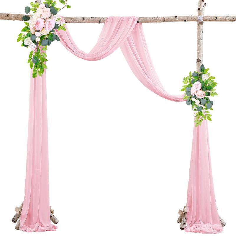 Свадебная арка драпировка шифоновая ткань драпировка занавес свадьба день рождения вечеринка фон декор своими руками свадебный шифон прозрачный праздничные принадлежности