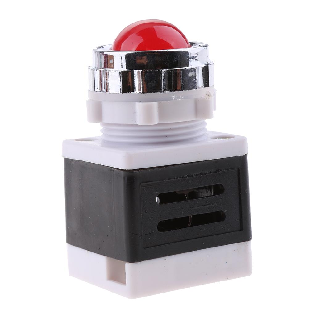220V LED Metal Panel Indicator Light Lamp Signal