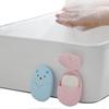 50pcs Portable Disposable Cleaning Soap Paper Cartoon Travel Paper Soaps Cute Bear Paper Soap Tablets for Travel Soap Sheets