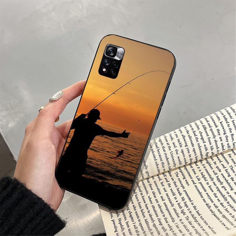 Чехол для телефона Bass Fish Fisherman для Xiaomi Redmi note 13 12 Pro 11S 11 10 Pro 10S 12S Redmi 10 9C 13C