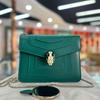 [Б/У] Serpenti Forever Классическая цепочка с застежкой в виде головы змеи Наплечный ремень Маленькая сумка через плечо из телячьей кожи - Отличное состояние #1RZYC18