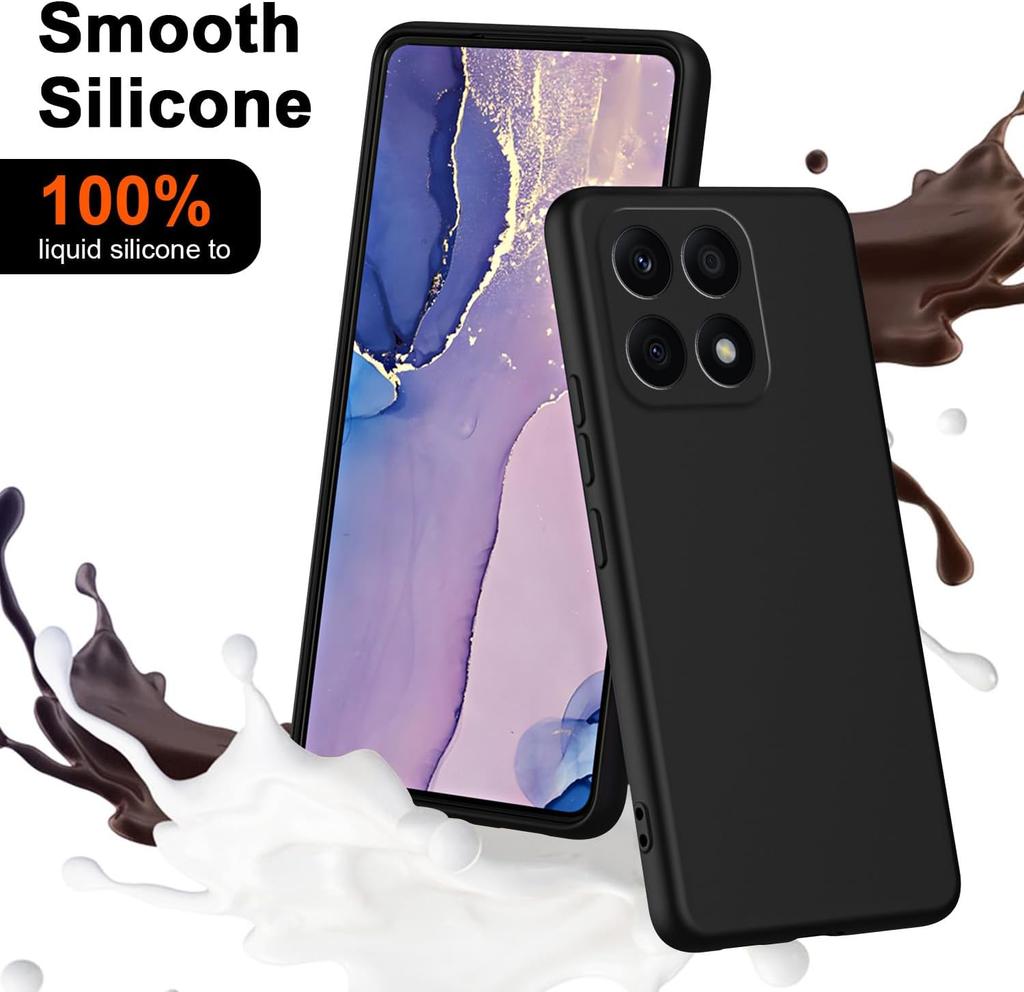 Гибкий чехол из жидкого силикона ТПУ для Honor X8b X7b 5G X6b X9b X9a X8a X7a X6a X8 X6 X5 Plus Защитная накладка Fundas Coque Capa