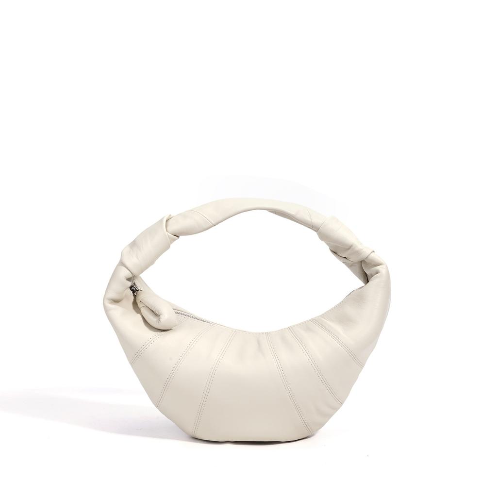 Designer croissant bag, sheepskin dumpling bag, simple and elegant versatile underarm bag