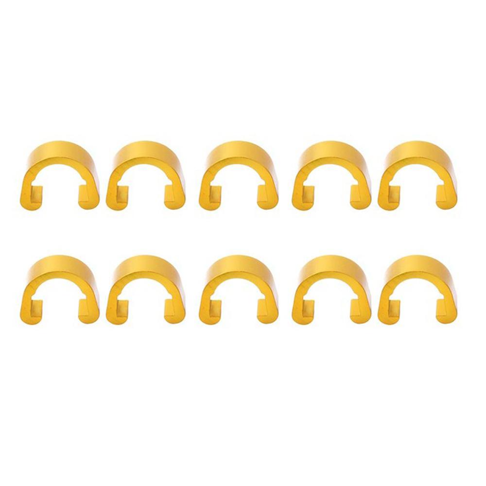 Aluminum Zinc Zinc Alloy For Brake Cable Bicycle C Clips Fixed Tubing Clips C Shape Buckle Fixed Clamp Clips