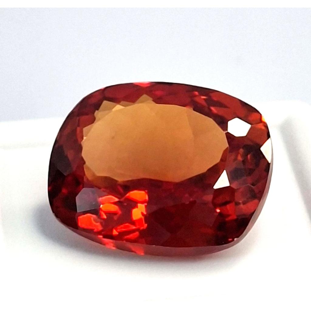 Stunning Mexican Fire Opal Natural Cushion Cut 16-18 Ct Certified Gemstone