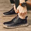 Male Sneakers Adult Non Slip Casual Desert Hiking Footwear Treking Shoes Trainers Outdoor Casual Leather Mens Shoes Retro Style