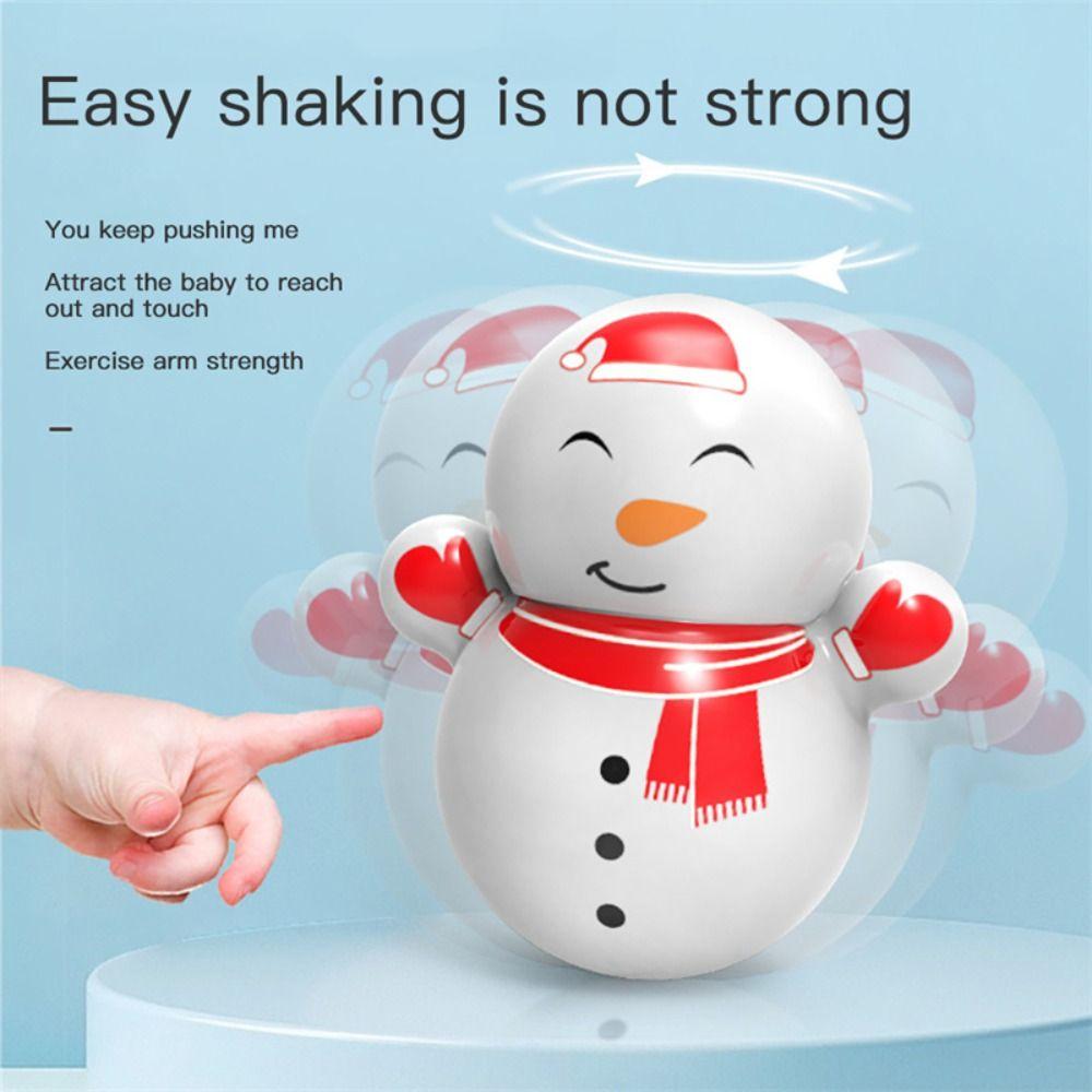 Relieve Stress Desktop Toy Christmas Ornaments Mini Tumbler Penguin Tumbler Snowman Tumbler