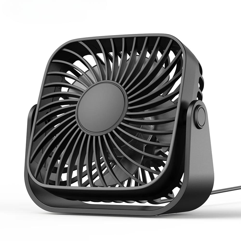 USB Mini Desk Fan,3 Speeds Quiet Portable Desktop Table Fan,360° Adjustment Personal Small Fan for Bedroom Home Office