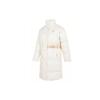 Down Coat Solid Color Logo Print Stand Collar Mid-Length Warm Down Jacket Women Outerwear Off-White 537602-65