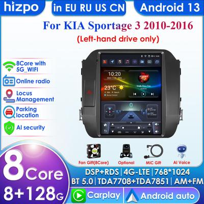 Carplay 4G-LTE 7862 DSP 9,7-дюймовый 2Din Android автомобильный радиоприемник GPS для KIA Sportage 3 2010-2016 2015 интеллектуальный экран мультимедиа Авторадио SWC BT RDS микрофон