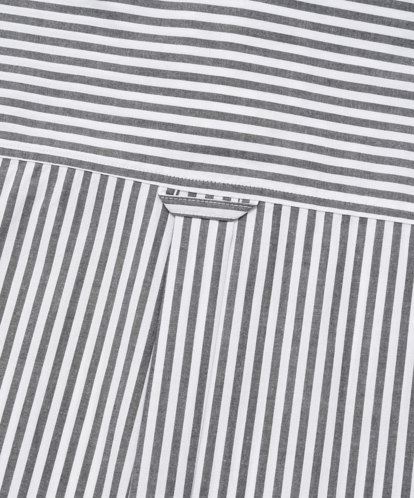 COVERNAT Whale Logo Stripe Half Shirt Navy