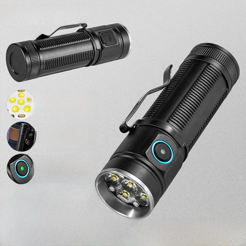 Multifunctional LED Auto Repair Light: USB Rechargeable, Magnetic Base, COB Flashlight