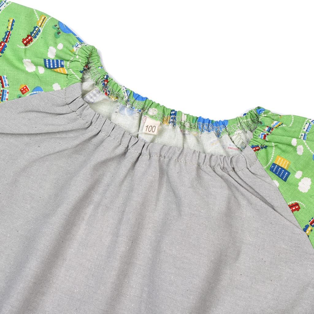 Детский халат зеленый 100 см [Kusuguru Япония] KSM207-01