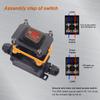 Inline Power Cord 110V-220V 12V-24V Marine Rocker Switch On/Off Waterproof IP67 Junction Box 20A High Current Connetor Outdoor