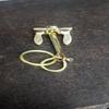 10 Cm Halloween Brass Anchor Shackle Key Chain Key Ring Navy
