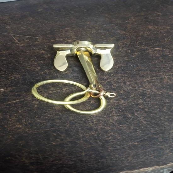 10 Cm Halloween Brass Anchor Shackle Key Chain Key Ring Navy