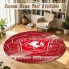 Round Rug Custom NameFC Twente Pattern Non Slip Carpet Home Floor Decor