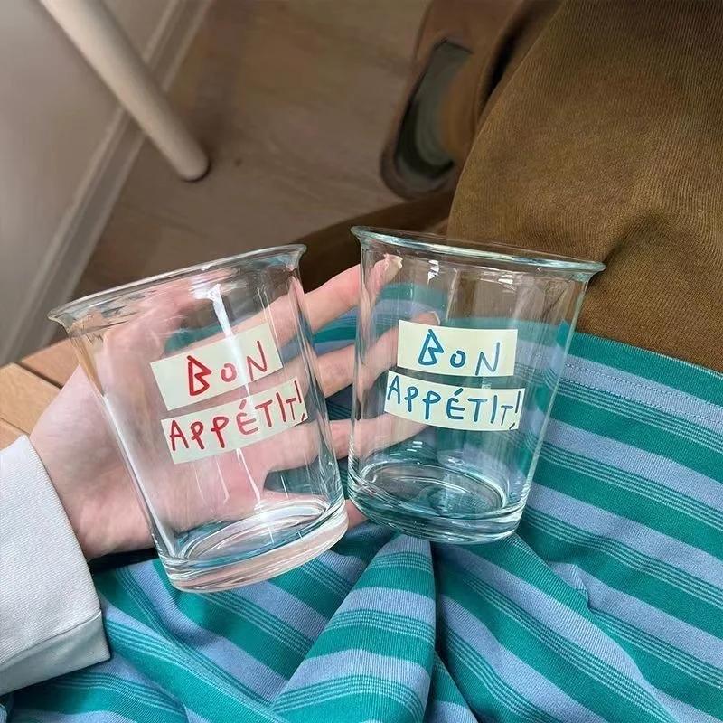 350 мл Домашняя Ежедневная чашка для воды Кафе Американская чашка для латте со льдом Напиток Сок Холодный напиток Простая классическая прозрачная стеклянная чашка