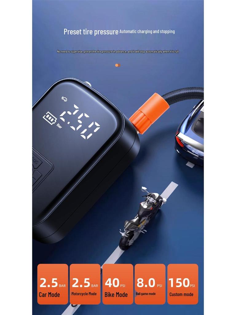 006 Портативный электрический насос для накачивания шин автомобиля