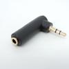 Gold Plated 3.5 Jack Right Angle Male Female To 3.5mm 3/4Pole Male Audio Connector Stereo Plug L Shape Jack Adapter 1pcs