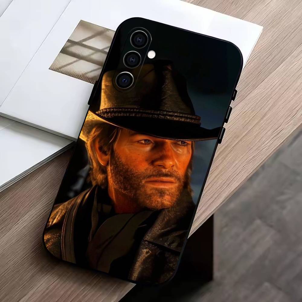 RDR2-Артур Морган Чехол для телефона для Samsung Galaxy A73, A72, A71, A70, A53, A52, A51, Мягкий силиконовый черный чехол
