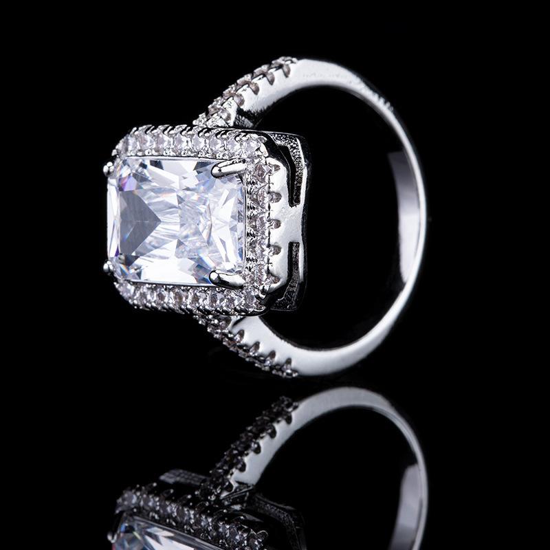 Accessories, Engagement Rings, Imitation Diamond Zircon Wedding Rings, Elegant Bridal Accessories