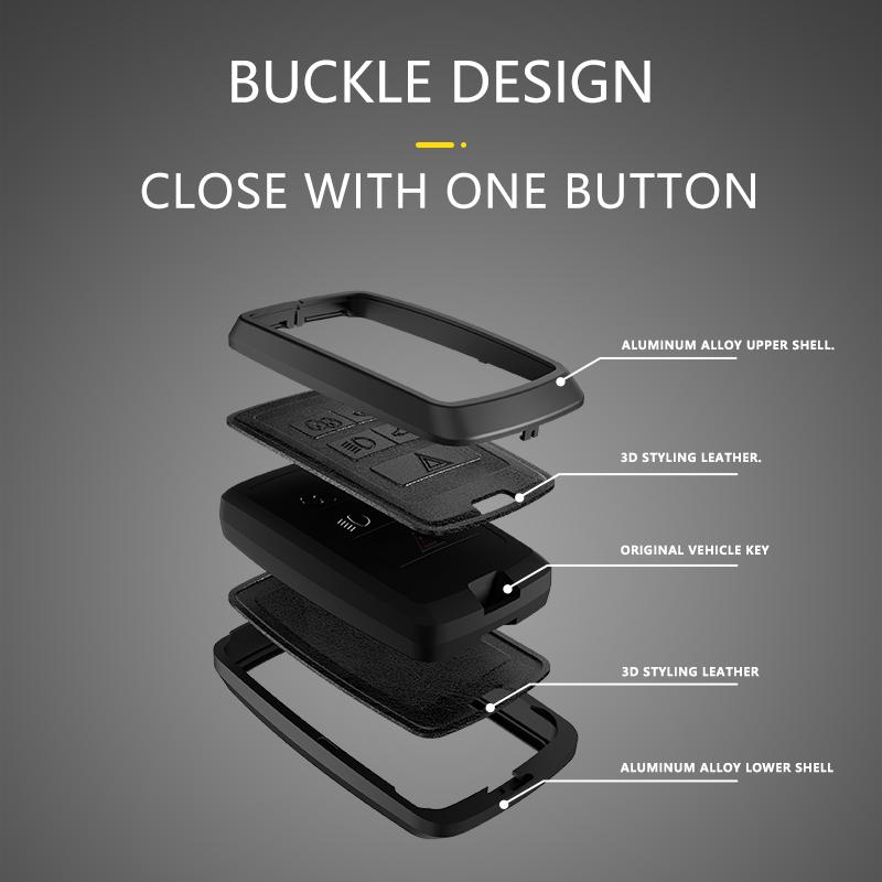 Чехол для ключей из кожаного сплава, защитный чехол для Land Rover Range Rover Discovery 5 Sport, брелок для ключей JAGUAR XE XF XJ F PACE